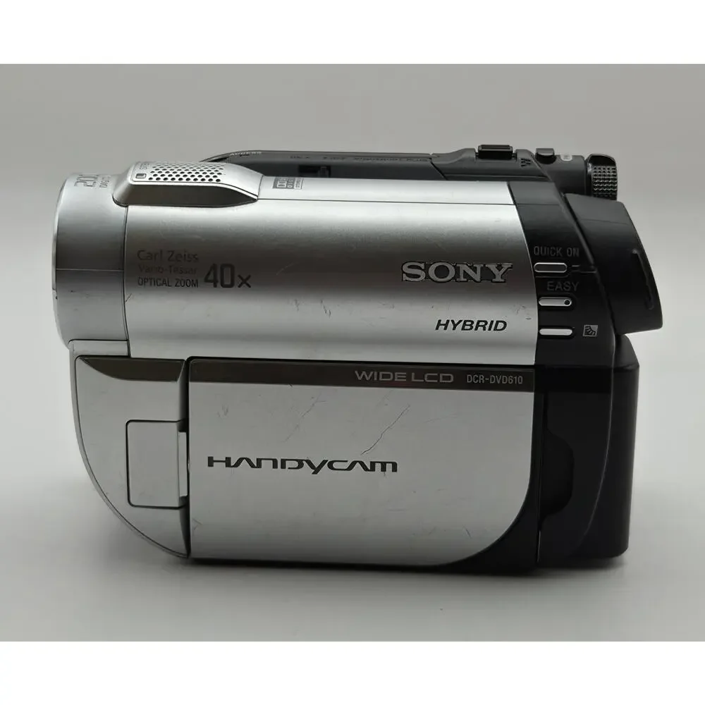 Sony Tested Handycam DCR-DVD610 Wide LCD W/ Charger +Battery + Memory Stick